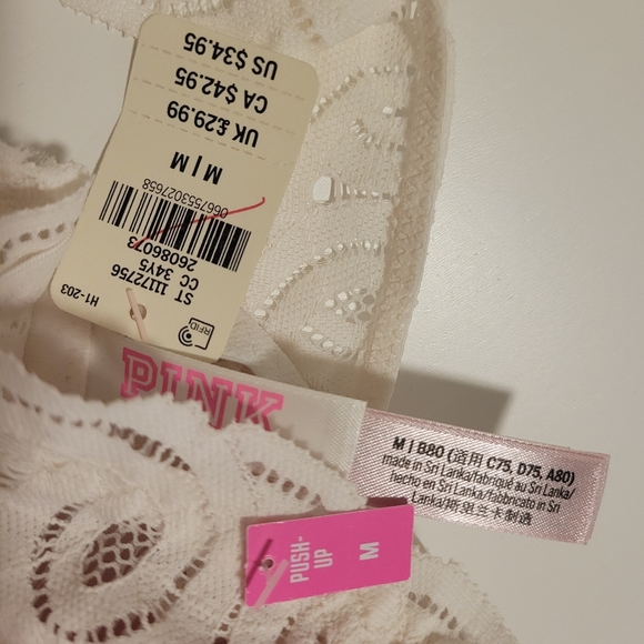 New Victoria's Secret Pink push up Bras  Medium - Picture 8 of 8